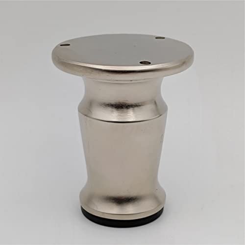 Silver Metal Furniture 4" Legs, Modern Style Coffee Table Sofa Feet Kitchen Table Legs Bathroom Cabinet Cupboard Feet, ABVIN Furniture Hardware ( 1 Piece )