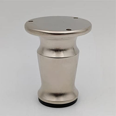Silver Metal Furniture 4" Legs, Modern Style Coffee Table Sofa Feet Kitchen Table Legs Bathroom Cabinet Cupboard Feet, ABVIN Furniture Hardware ( 1 Piece )
