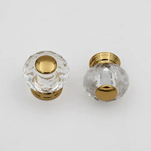 Gold Crystal Round Knobs Unique Cabinet Pulls, Beautiful Drawer Knobs, Decorative Knobs, Dresser Knobs, Drawer Pulls, Knobs and Pulls - 1 pcs