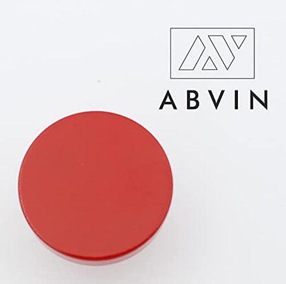 Solid Brass Round Red Knobs for Kitchen Drawer Cabinet Wardrobe knob - Red - 30mm - 1 Pcs