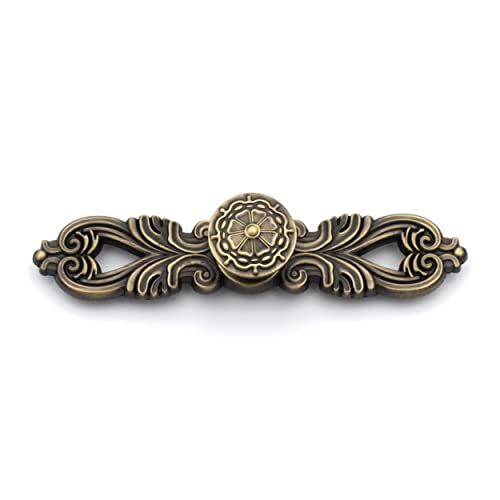 ABVIN Plate Knob Pulls Vintage Unique Cabinet Beautiful Drawer Decorative Dresser Knobs Pulls - Antique Finish - 1 Pcs