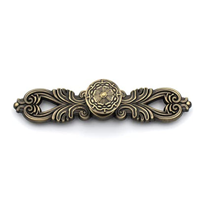 ABVIN Plate Knob Pulls Vintage Unique Cabinet Beautiful Drawer Decorative Dresser Knobs Pulls - Antique Finish - 1 Pcs