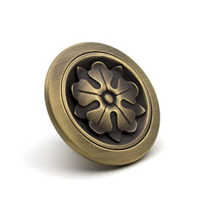 Premium Flower Round Knobs Unique Cabinet Pulls, Beautiful Drawer Knobs, Decorative Knobs, Dresser Knobs, Drawer Pulls, Knobs and Pulls - 1 pcs