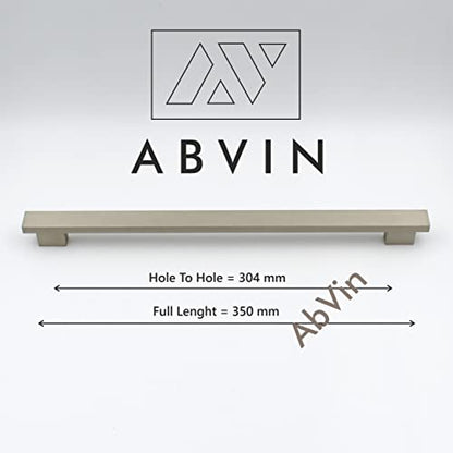 ABVIN Premium Rectangular SS Matt Bar Handles, Modern Gold Cabinet Hardware, Furniture Pulls for Doors, Cabinets, Cupboards & Drawers ( 1 pcs )