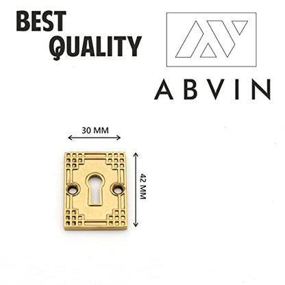 Golden Keyhole with Design, Pvd Gold Key Hole for Lock - 1 pcs