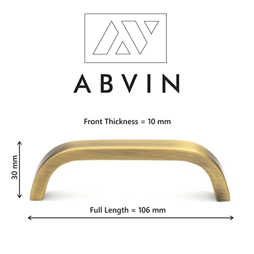 Premium Thin Solid Brass Bar Handles, Modern Gold Cabinet Hardware, Furniture Pulls for Doors, Cabinets, Cupboards & Drawers -1 Piece