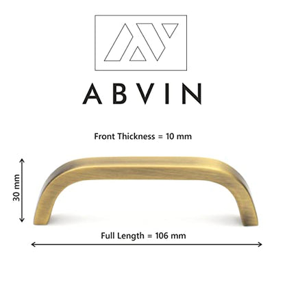 Premium Thin Solid Brass Bar Handles, Modern Gold Cabinet Hardware, Furniture Pulls for Doors, Cabinets, Cupboards & Drawers -1 Piece