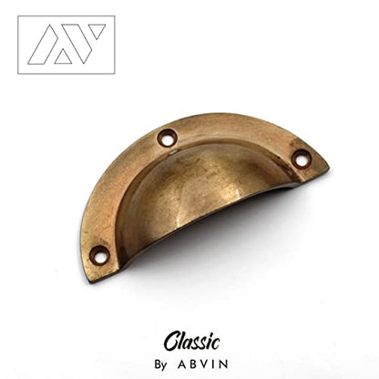 ABVIN Cup Pulls Vintage Unique Cabinet Beautiful Drawer Decorative Dresser Knobs Pulls - Antique Finish - 1 Pcs