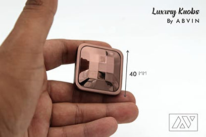 Premium Copper Square Knobs Unique Cabinet Pulls, Beautiful Drawer Knobs, Decorative Knobs, Dresser Knobs, Drawer Pulls, Knobs and Pulls - 1 pcs