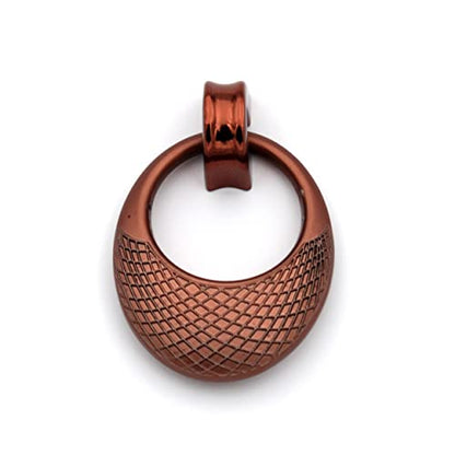 Copper Rose Gold Drop Pull Handle Satin Brass pulls , Drawer Handle - 1 Pcs