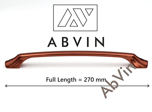 ABVIN Rosegold Copper Handles Outer Screws for Doors and Cabinets , Modern Gold Cabinet Hardware, Furniture Pulls for Doors, Cabinets, Cupboards & Drawers ( 1 pcs )