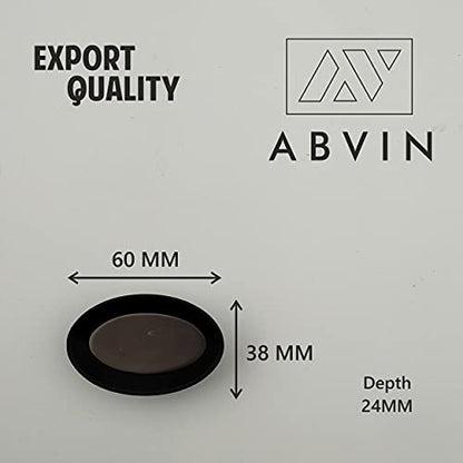 Oval Shape knob - Unique Cabinet Pulls, Beautiful Drawer Knobs, Decorative Knobs, Dresser Knobs, Drawer Pulls, Knobs and Pulls - Black Grey Finish - 1 pcs