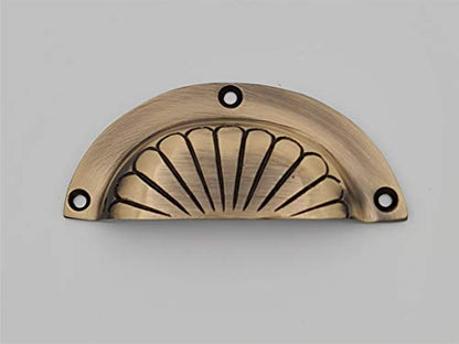 Cup Pulls Handles Dresser Drawer Pulls Handles Knobs Cabinet Knobs Pulls Handle Bin Shell Pulls Classic Knob Furniture Hardware 89mm (1 pcs)