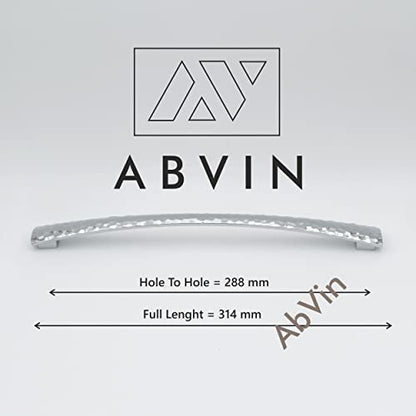 ABVIN Premium Chrome Hammered Bar Handles, Modern Gold Cabinet Hardware, Furniture Pulls for Doors, Cabinets, Cupboards & Drawers ( 1 pcs )