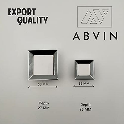 ABVIN White Square Cabinet KNOBS - 1 Pcs