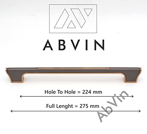 Grey Gold Cabinet Handles for Cabinet Hardware, Furniture Pulls for Doors, Cabinets, Cupboards & Drawers - Grey Gold Finish - 1 pcs