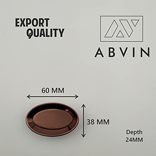 Oval Shape knob - Unique Cabinet Pulls, Beautiful Drawer Knobs, Decorative Knobs, Dresser Knobs, Drawer Pulls, Knobs and Pulls - Rosegold Finish - 1 pcs