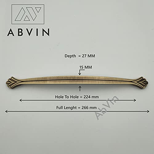 ABVIN Flower Antique Handles for Cabinet Hardware, Furniture Pulls for Doors, Cabinets, Cupboards & Drawers - 1 pcs