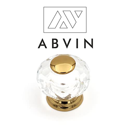 Gold Crystal Round Knobs Unique Cabinet Pulls, Beautiful Drawer Knobs, Decorative Knobs, Dresser Knobs, Drawer Pulls, Knobs and Pulls - 1 pcs