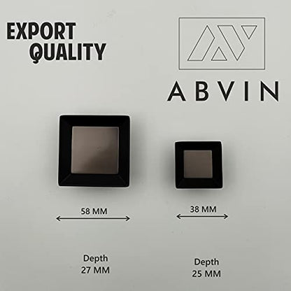 ABVIN Grey Black Square Cabinet KNOBS - 1 Pcs