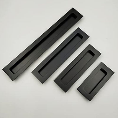Matt Black Concealed Sliding Door Handle and Concealed Door Pull Handle, for All Type Wardrobe & Cupboard Door, Also Fits All Type Drawer. ( 1 Pcs )