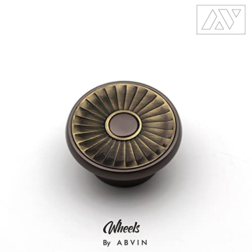 Grey Antique Round Knobs Unique Cabinet Pulls, Beautiful Drawer Knobs, Decorative Knobs, Dresser Knobs, Drawer Pulls, Knobs and Pulls - ABVIN0011 - 1 pcs