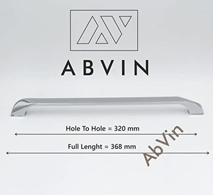 ABVIN Premium Curve Chrome Bar Handles, Modern Gold Cabinet Hardware, Furniture Pulls for Doors, Cabinets, Cupboards & Drawers ( 1 pcs )