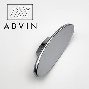 ABVIN Oval Chrome Knobs Unique Cabinet Pulls, Beautiful Drawer Knobs, Decorative Knobs, Dresser Knobs, Drawer Pulls, Knobs and Pulls - Pack of 2