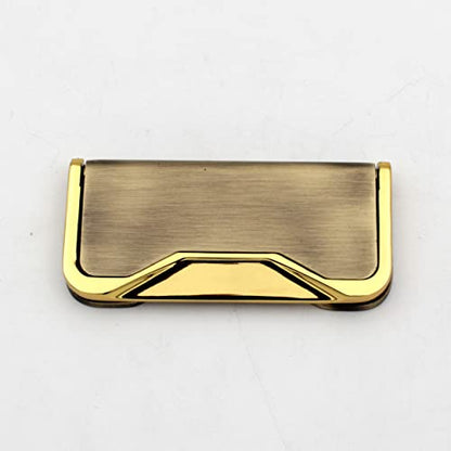 Rectangle Drop Pull , Flower Drop Handle , Unique Cabinet Pulls, Beautiful Drawer Knobs, Decorative Knobs, Dresser Knobs, Drawer Pulls, Knobs and Pulls - Antique Finish - 1pcs (Antique Gold)