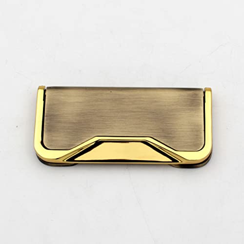 Rectangle Drop Pull , Flower Drop Handle , Unique Cabinet Pulls, Beautiful Drawer Knobs, Decorative Knobs, Dresser Knobs, Drawer Pulls, Knobs and Pulls - Antique Finish - 1pcs (Antique Gold)