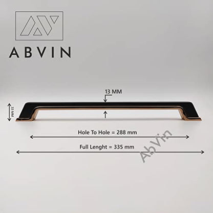 Grey Gold Handles, Modern Cabinet Hardware, Furniture Pulls for Doors, Cabinets, Cupboards & Drawers ( 1 pcs )