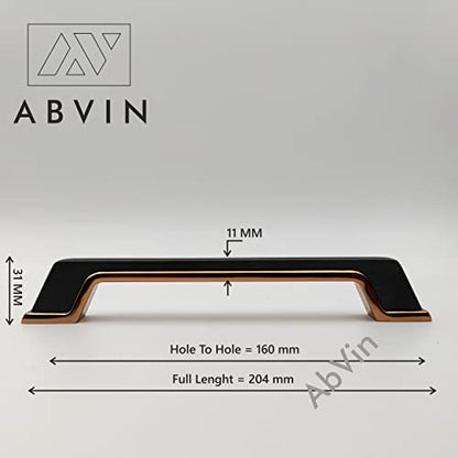 Grey Gold Handles, Modern Cabinet Hardware, Furniture Pulls for Doors, Cabinets, Cupboards & Drawers ( 1 pcs )