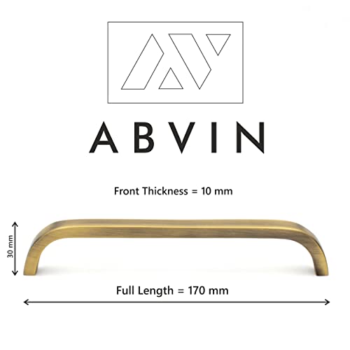 Premium Thin Solid Brass Bar Handles, Modern Gold Cabinet Hardware, Furniture Pulls for Doors, Cabinets, Cupboards & Drawers -1 Piece