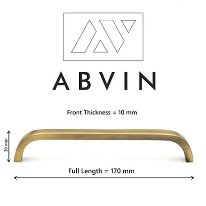 Premium Thin Solid Brass Bar Handles, Modern Gold Cabinet Hardware, Furniture Pulls for Doors, Cabinets, Cupboards & Drawers -1 Piece