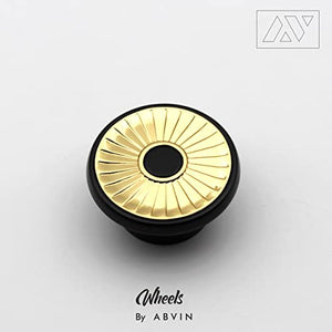 Black Gold Round Knobs Unique Cabinet Pulls, Beautiful Drawer Knobs, Decorative Knobs, Dresser Knobs, Drawer Pulls, Knobs and Pulls - ABVIN0011 - 1 pcs