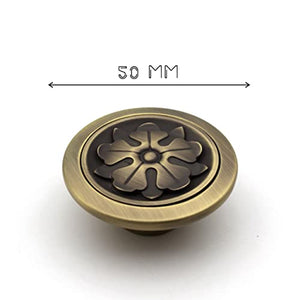 Premium Flower Round Knobs Unique Cabinet Pulls, Beautiful Drawer Knobs, Decorative Knobs, Dresser Knobs, Drawer Pulls, Knobs and Pulls - 1 pcs