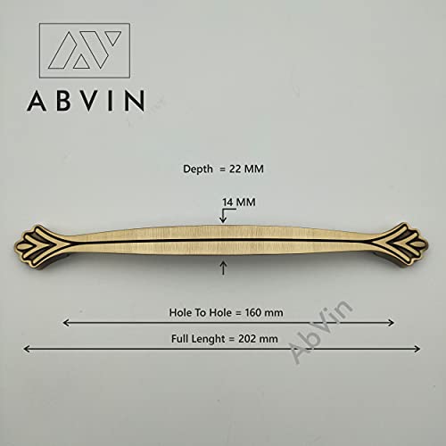 ABVIN Flower Antique Handles for Cabinet Hardware, Furniture Pulls for Doors, Cabinets, Cupboards & Drawers - 1 pcs