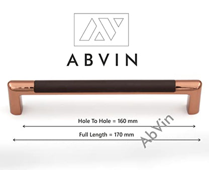 Texture Rosegold Cabinet Handles for Cabinet Hardware, Furniture Pulls for Doors, Cabinets, Cupboards & Drawers - Cocacola Finish - 1 pcs