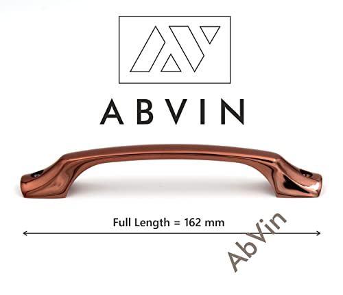 ABVIN Rosegold Copper Handles Outer Screws for Doors and Cabinets , Modern Gold Cabinet Hardware, Furniture Pulls for Doors, Cabinets, Cupboards & Drawers ( 1 pcs )
