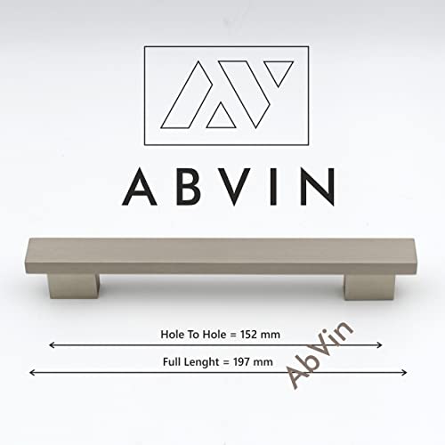 ABVIN Premium Rectangular SS Matt Bar Handles, Modern Gold Cabinet Hardware, Furniture Pulls for Doors, Cabinets, Cupboards & Drawers ( 1 pcs )