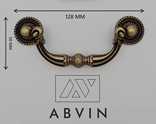 Antique Brass Drop Handle - Unique Cabinet Pulls, Beautiful Drawer Knobs, Decorative Knobs, Dresser Knobs, Drawer Pulls, Knobs and Pulls - Antique Finish - 1 Pcs