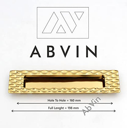 Pvd Gold Concealed Sliding Door Handle and Concealed Door Slide Handle , Door Handle and Concealed Door Pull Handle, Drawer Handles , Handles for Sliding wardrobes ( 1 Pcs )