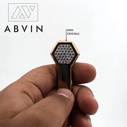 ABVIN Premium PVD Rosegold Crsytal Bar Handles, Modern Gold Cabinet Hardware, Furniture Pulls for Doors, Cabinets, Cupboards & Drawers ( 1 pcs )