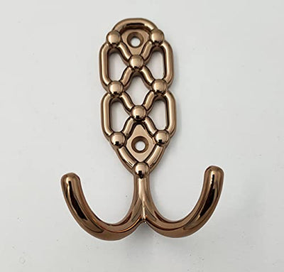 ABVIN - Jali Hook Metal Bathroom Cloth Hooks Hanger Door Wall Robe Hooks Rail for Hanging Keys, Clothes ,Towel - 1 pcs