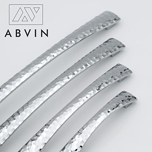 ABVIN Premium Chrome Hammered Bar Handles, Modern Gold Cabinet Hardware, Furniture Pulls for Doors, Cabinets, Cupboards & Drawers ( 1 pcs )