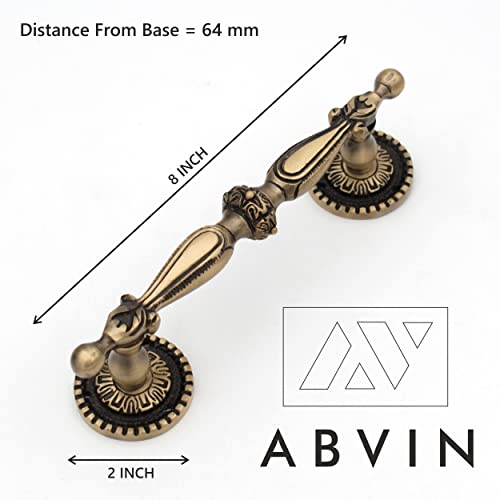Pure Brass Vintage Antique Door Handle for Main Door Handles, Pulls for Front Door - 1 pcs