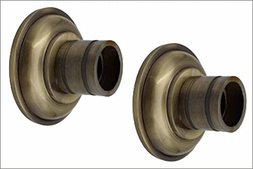 Heavy Antique Wall to Wall Bracket for 1 Inch Curtain Rod - 1set ( 2 pcs )