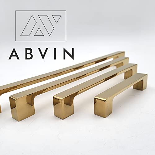 ABVIN Premium PVD Gold Bar Handles, Modern Gold Cabinet Hardware, Furniture Pulls for Doors, Cabinets, Cupboards & Drawers ( 1 pcs )