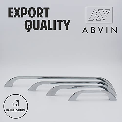 ABVIN Chrome Slim Handles, Modern Cabinet Hardware, Furniture Pulls for Doors, Cabinets, Cupboards & Drawers ( Pack of 2 )