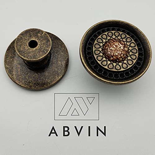 ABVIN Imported Marble Classic Knobs - Unique Cabinet Pulls, Beautiful Drawer Knobs, Decorative Knobs, Dresser Knobs, Drawer Pulls, Knobs and Pulls - 1 Pcs